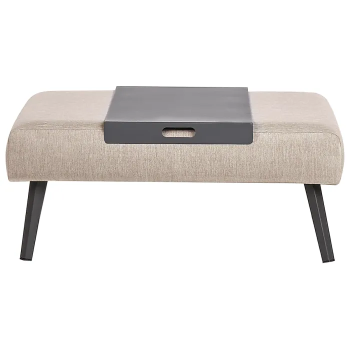 Garden Corner Sofa with Table 4 Seater SORRIVOLI Left Hand Beige