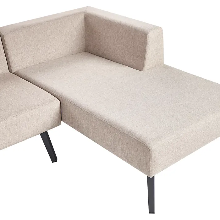 Garden Corner Sofa with Table 4 Seater SORRIVOLI Left Hand Beige