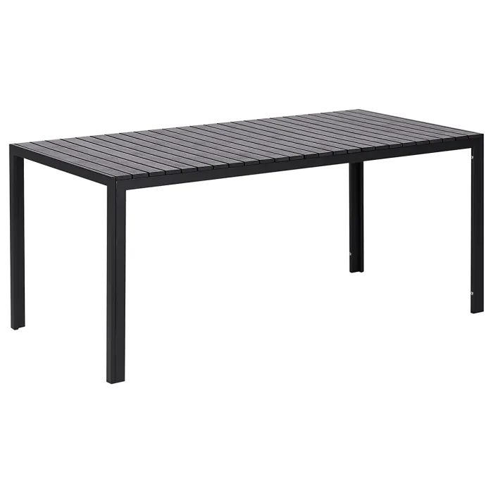 Garden Dining Set with Benches 6 Seater NARDO Black