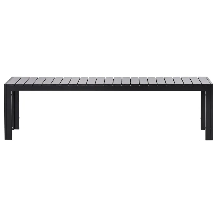 Garden Dining Set with Benches 6 Seater NARDO Black