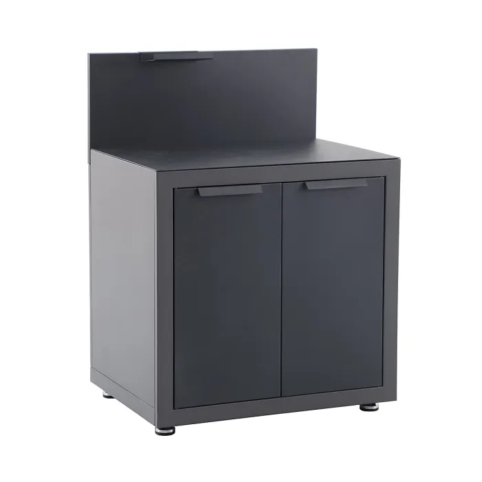 Cucino Grey Open Steel Outdoor kitchen cabinet unit