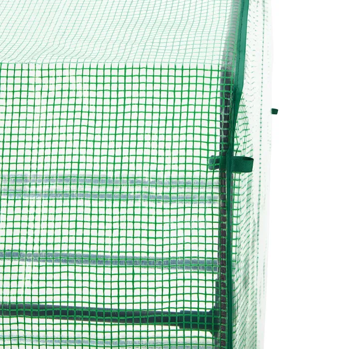 Greenhouse - 16 shelf levels, tarpaulin cover, 143 x 143 x 195 cm - 143 x 143 x 195 cm