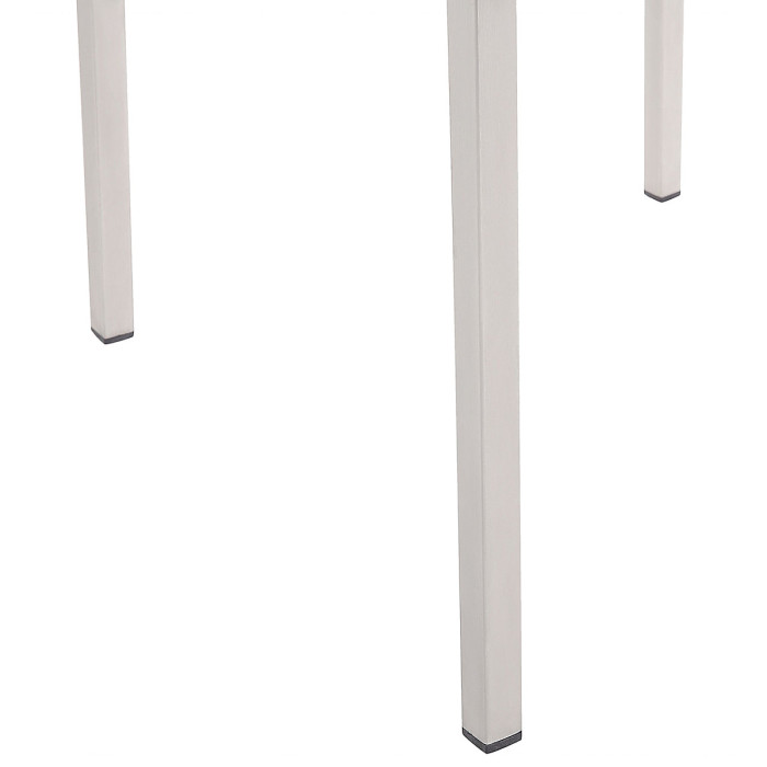 Garden Dining Set 6 Seater GROSSETO Granite Polished Grey/ White