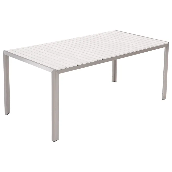 Garden Dining Set 6 Seater NARDO White