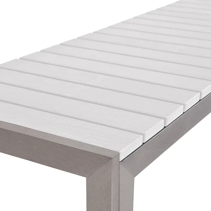 Garden Dining Set 6 Seater NARDO White