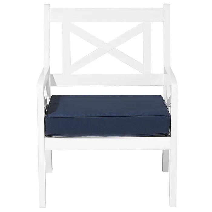 Garden Lounge Set with Table 4 Seater BALTIC Acacia Wood Dark Blue