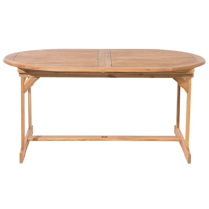 Garden Dining Set 8 Seater MAUI Acacia Wood Light Brown