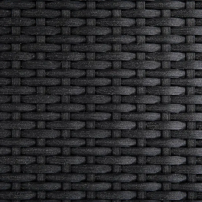 Garden Dining Set 8 Seater GROSSETO Cracked Glass Transparent/ Black