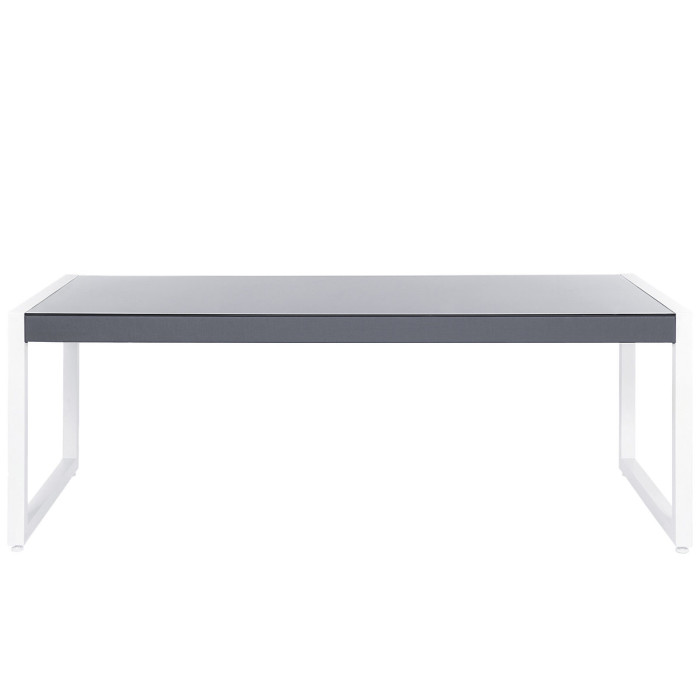 Garden Dining Set 6 Seater BACOLI with Cushions Metal Grey