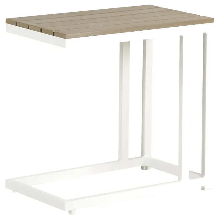 Garden Corner Sofa with Table 5 Seater MESSINA Left Hand Metal Green