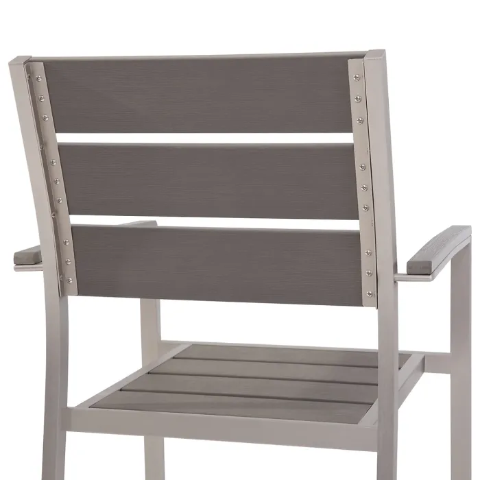 Garden Dining Set 6 Seater VERNIO Grey