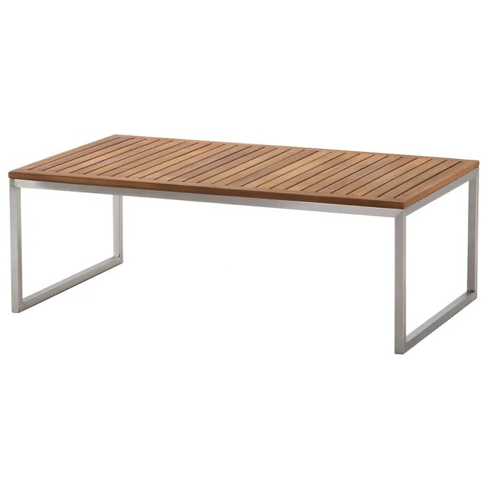 Garden Lounge Set with Table 4 Seater BERMUDA Acacia Wood Brown