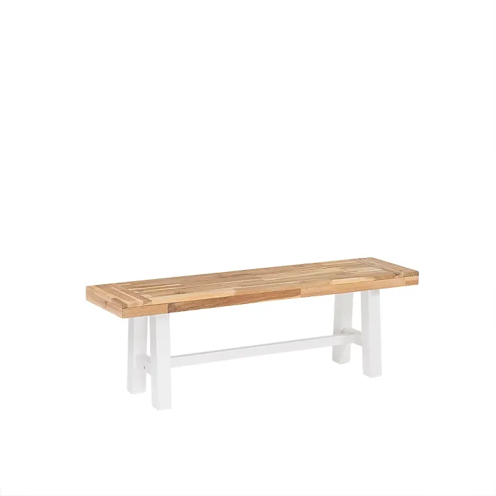 Garden Dining Set 6 Seater SCANIA Acacia Wood White