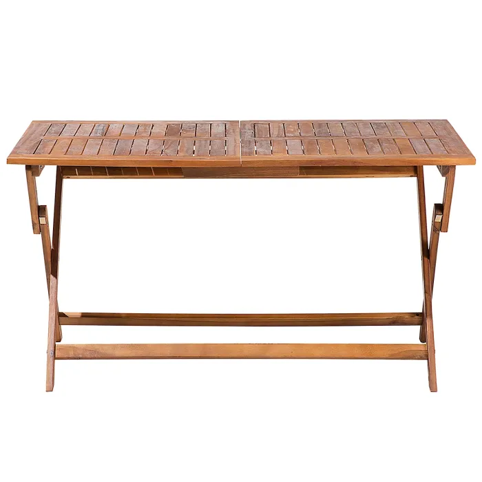 Garden Dining Set 6 Seater CENTO with Cushions Acacia Wood Brown