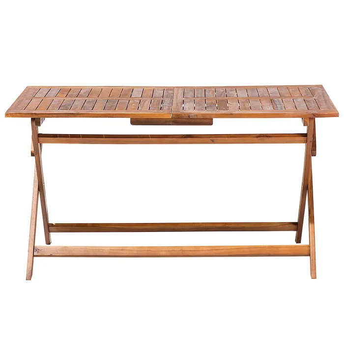 Garden Dining Set 6 Seater CENTO with Cushions Acacia Wood Brown