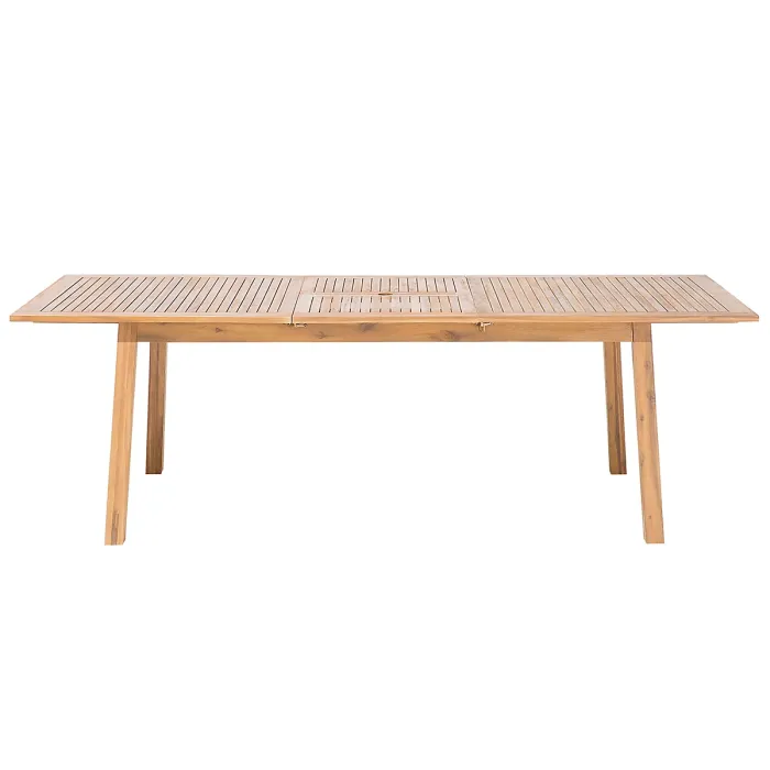 Garden Dining Set 8 Seater CESANA Acacia Wood Light Brown