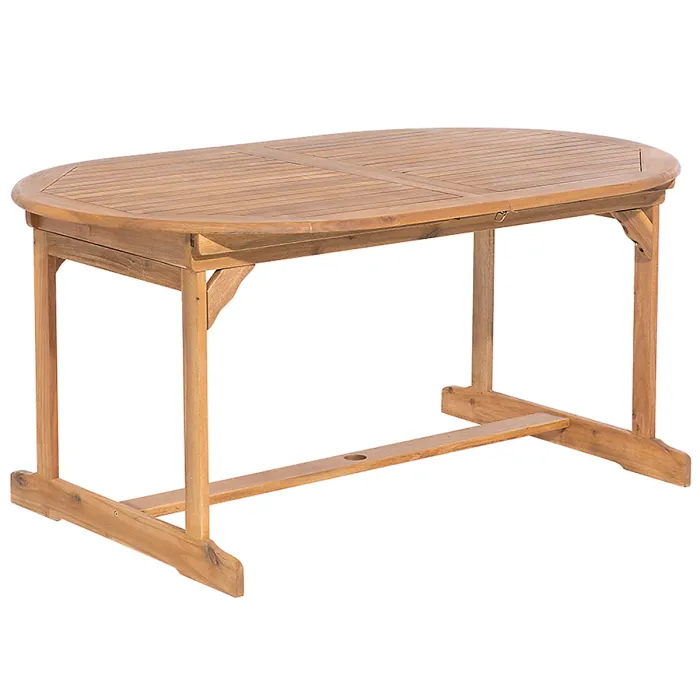 Garden Dining Set 8 Seater MAUI with Cushions Acacia Wood Dark Red