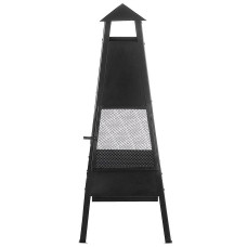 Beliani Fire Pit YASUR Metal Black