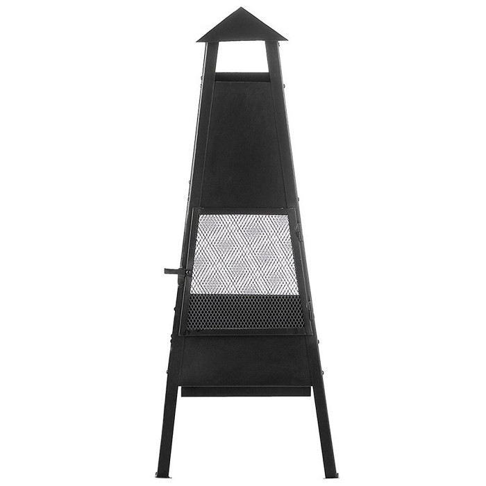 Beliani Fire Pit YASUR Metal Black