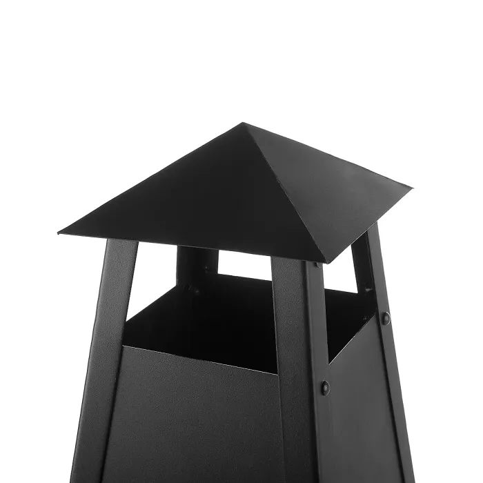 Beliani Fire Pit YASUR Metal Black