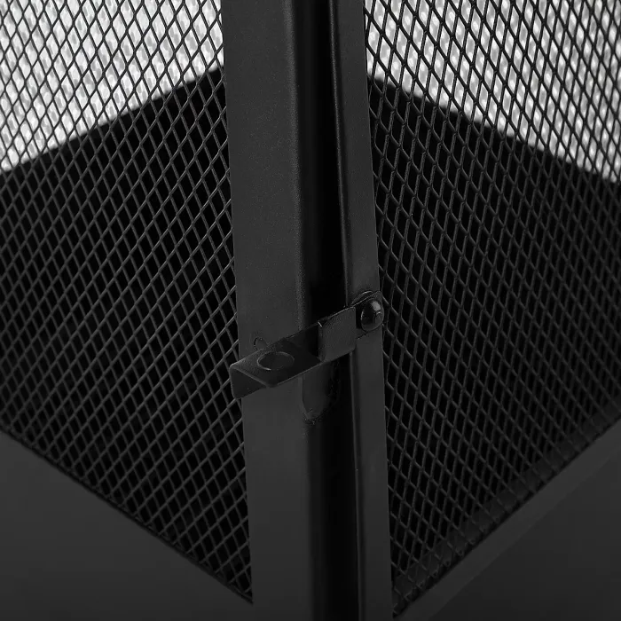 Beliani Fire Pit YASUR Metal Black