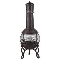 Grill Fire Pit TACORA Metal Black
