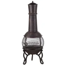 Grill Fire Pit TACORA Metal Black