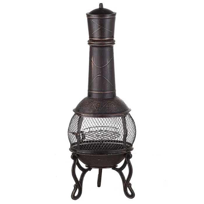Grill Fire Pit TACORA Metal Black