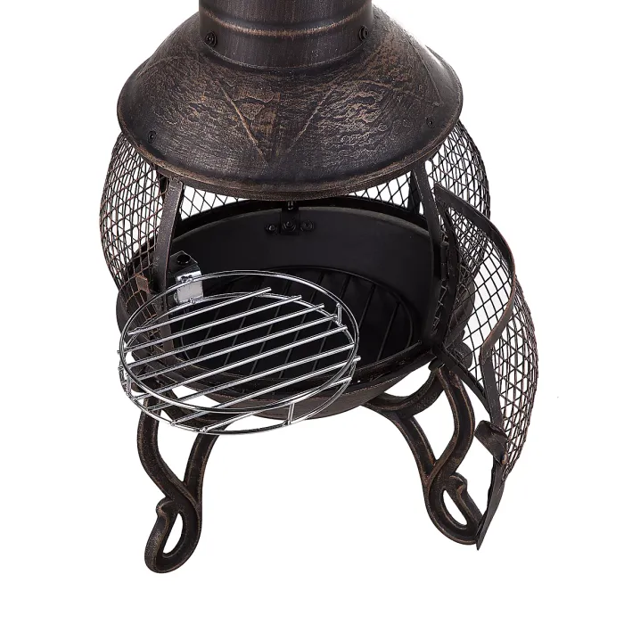 Grill Fire Pit TACORA Metal Black
