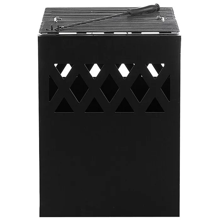 Grill Fire Pit SHIGA Metal Black