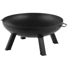 Beliani Fire Pit SEMPU Metal Black
