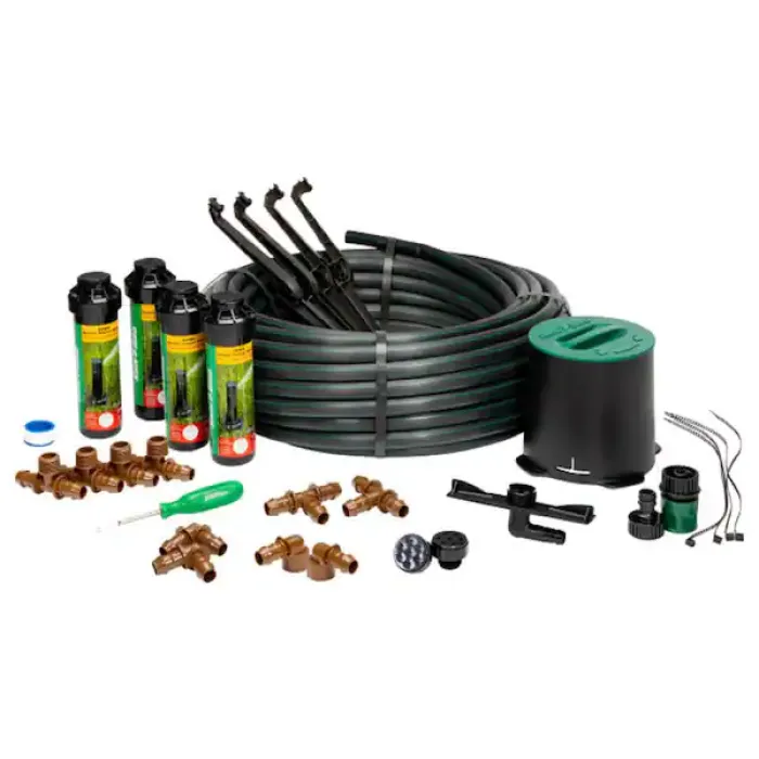 32HE (4) 4 in. Pop-Up Rotor Sprinkler System with Click-n-Go Hose Connect