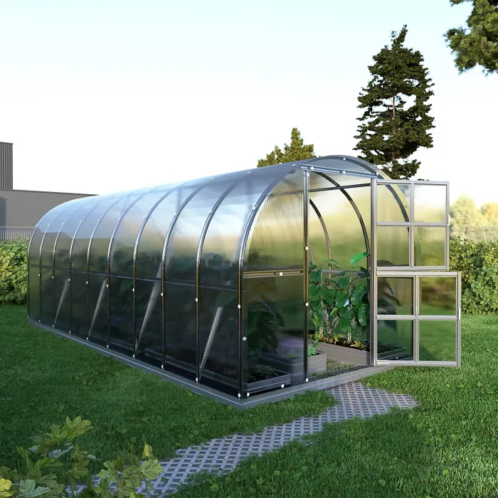 Weatherproof greenhouse KLASIKA ARCH 18m2, 3m x 6m, 4 mm polycarbonate cover