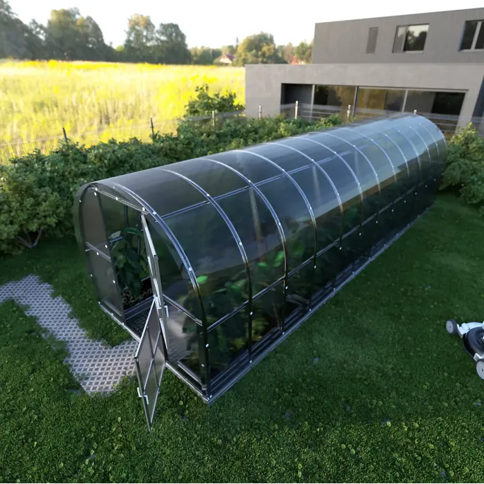 Weatherproof greenhouse KLASIKA ARCH 24m2, 3m x 8m, 6 mm polycarbonate cover