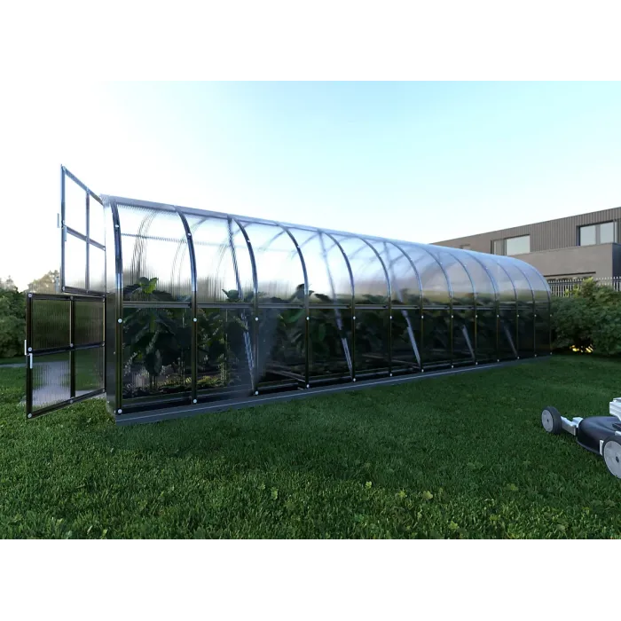 Weatherproof greenhouse KLASIKA ARCH 24m2, 3m x 8m, 6 mm polycarbonate cover