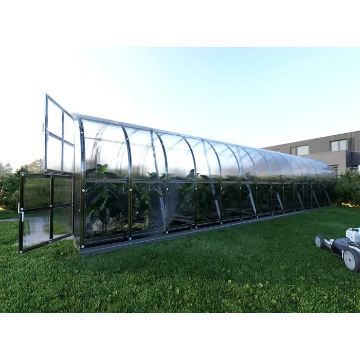 Weatherproof greenhouse KLASIKA ARCH 36m2, 3m x 12m, 4 mm polycarbonate cover