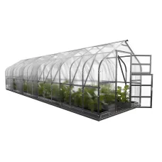 Backyard greenhouse Standard KLASIKA 30m2, 2.5m x 12m, 4 mm polycarbonate cover (6 skylights)