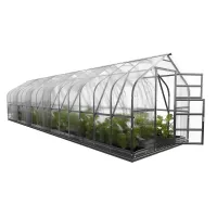Backyard greenhouse Standard KLASIKA 30m2, 2.5m x 12m, 6 mm polycarbonate cover (6 skylights)