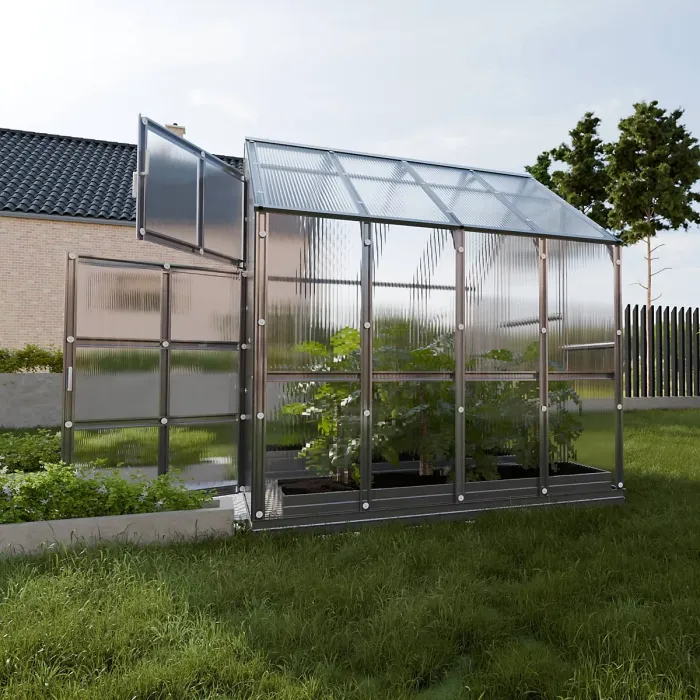 Heavy Duty greenhouse KLASIKA HOUSE 2,35 x 2,12 m (4,98 m²), 6 mm polycarbonate cover