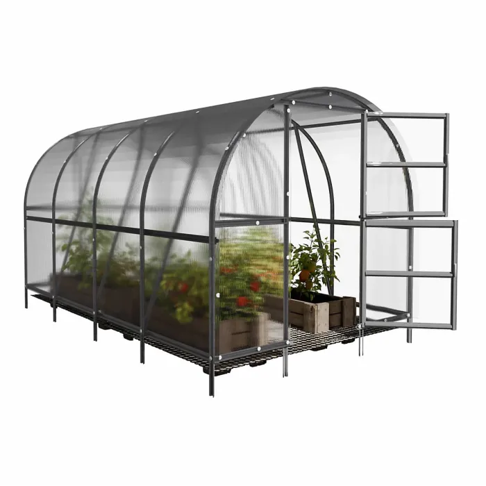 Garden greenhouse KLASIKA BALTIC LT 12m2, 3m x 4m, 6 mm polycarbonate cover