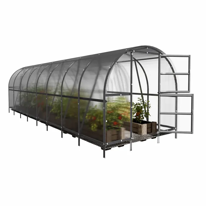 Garden greenhouse KLASIKA BALTIC LT 24m2, 3m x 8m, 4 mm polycarbonate cover