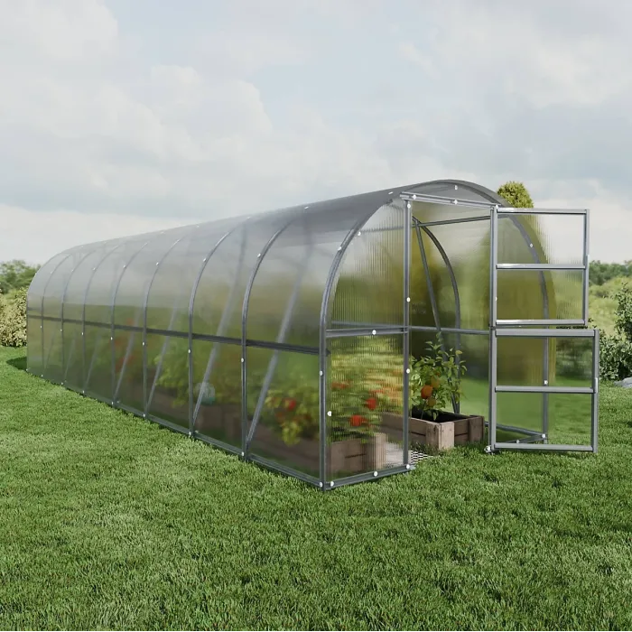 Garden greenhouse KLASIKA BALTIC LT 24m2, 3m x 8m, 6 mm polycarbonate cover