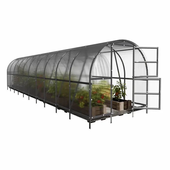 Garden greenhouse KLASIKA BALTIC LT 30m2, 3m x 10m, 4 mm polycarbonate cover