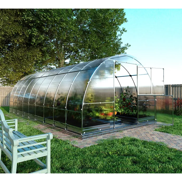 UV Resistant greenhouse KLASIKA TUBE 3 x 6 m (18 m²), 6 mm polycarbonate cover