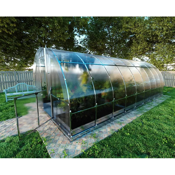 UV Resistant greenhouse KLASIKA TUBE 3 x 6 m (18 m²), 6 mm polycarbonate cover