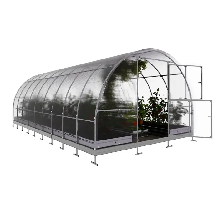 UV Resistant greenhouse KLASIKA TUBE 3 x 6 m (18 m²), 6 mm polycarbonate cover