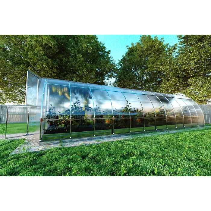 UV Resistant greenhouse KLASIKA TUBE 3 x 8 m (24 m²), 4 mm polycarbonate cover