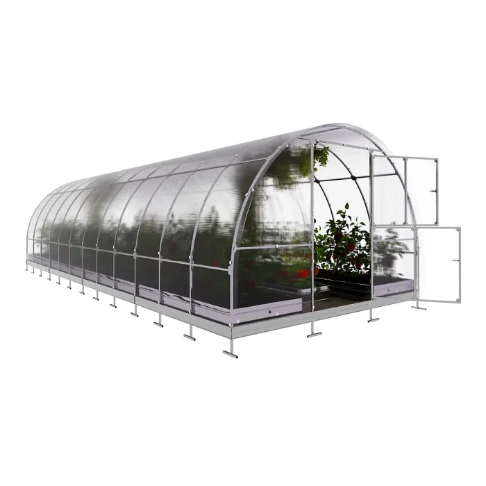 UV Resistant greenhouse KLASIKA TUBE 3 x 8 m (24 m²), 4 mm polycarbonate cover