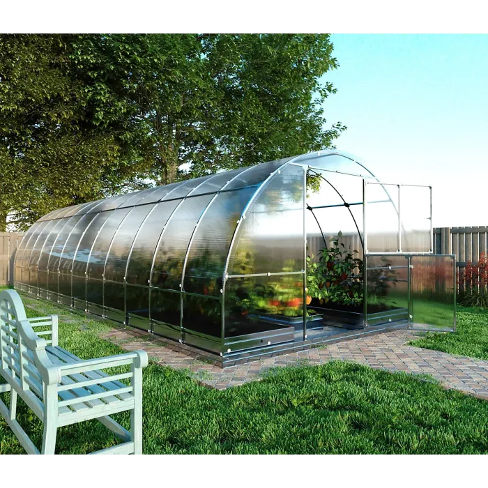 UV Resistant greenhouse KLASIKA TUBE 3 x 8 m (24 m²), 6 mm polycarbonate cover