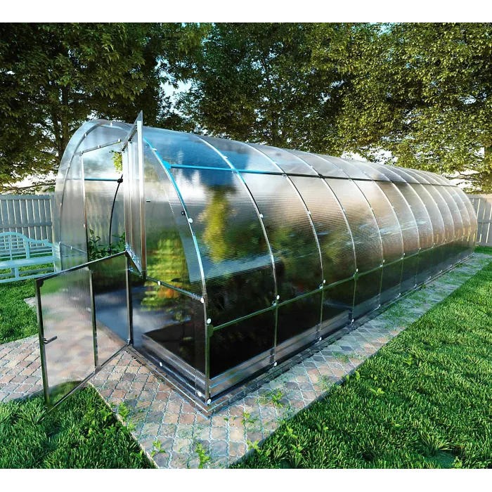 UV Resistant greenhouse KLASIKA TUBE 3 x 8 m (24 m²), 6 mm polycarbonate cover